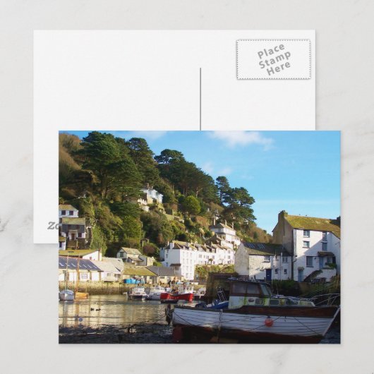 Polperro Cornwall England Postkarte (Vorne/Hinten)
