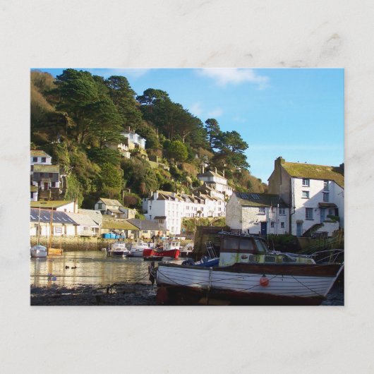 Polperro Cornwall England Postkarte (Vorderseite)