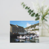Polperro Cornwall Foto Postcard Postkarte (Stehend Vorderseite)