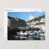 Polperro Cornwall Foto Postcard Postkarte (Vorne/Hinten)