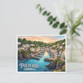 Polperro England Postkarte (Stehend Vorderseite)