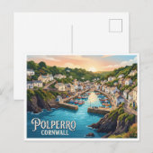 Polperro England Postkarte (Vorne/Hinten)