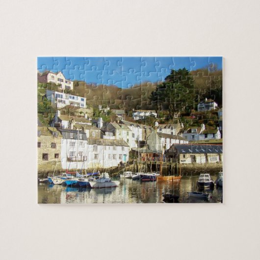 Polperro Hafen Cornwall England Puzzle (Horizontal)
