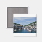 Polperro Harbour, Cornwall, England, Großbritannie Magnet (Vorderseite/Rückseite)