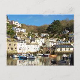 Polperro Harbour Cornwall England Postkarte