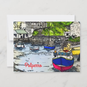 Polperro Postkarte
