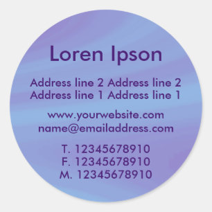 Polshed Sky Business / Profil Runder Aufkleber