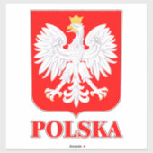 Polska 2 aufkleber (Blatt)