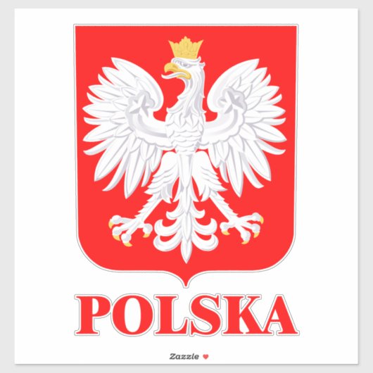 Polska 2 aufkleber (Blatt)