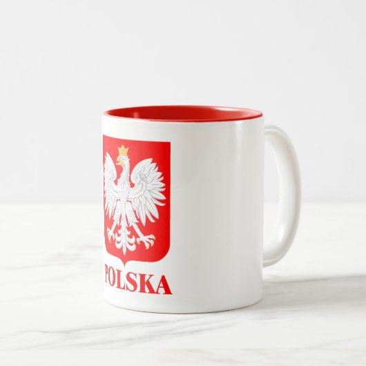 Polska 2 zweifarbige tasse (VorderseiteRechts)