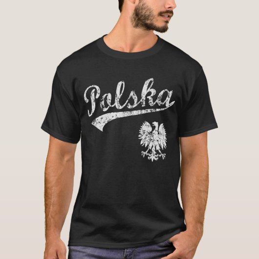 Polska Baseball-Artt-shirt T-Shirt (Vorderseite)