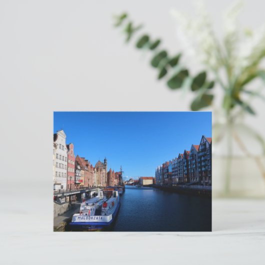 Polska, Danzig Postkarte (Stehend Vorderseite)