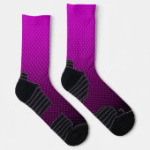 Polska dot radigrave lila schwarze Farben Socken (Rechts)
