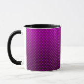Polska dot radigrave lila schwarze Farben Tasse (Links)