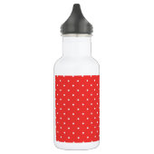 Polska dot red white background custom template edelstahlflasche (Links)