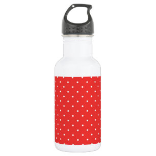 Polska dot red white background custom template edelstahlflasche