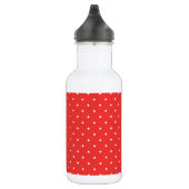 Polska dot red white background custom template edelstahlflasche (Rechts)