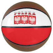 Polska Eagle Flag Shields Basketball (Vorderseite)
