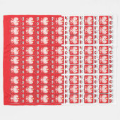 Polska Eagle Flag Shields Fleecedecke (Vorderseite (Horizontal))