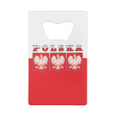 Polska Eagle Flag Shields Geldbeutel Flaschenöffner (Rückseite)