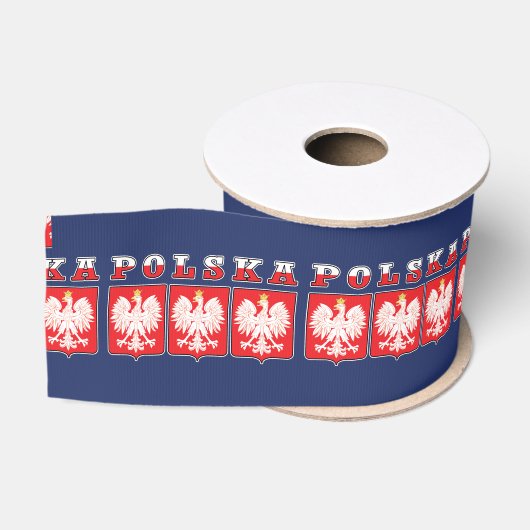 Polska Eagle Flag Shields Ripsband (Spule)
