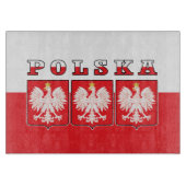 Polska Eagle Flag Shields Schneidebrett (Vorderseite)