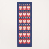 Polska Eagle Flag Shields Yogamatte (Vorderseite)