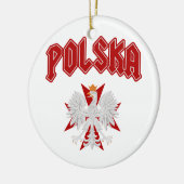 Polska Eagle Kreuz Keramik Ornament (Links)