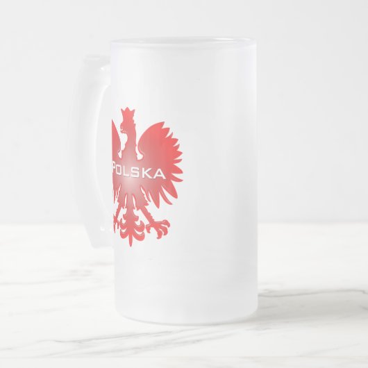 Polska Eagle Mattierte Tasse (Vorderseite Links)