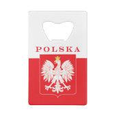 Polska Eagle Red Shield Geldbeutel Flaschenöffner (Rückseite)