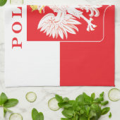 Polska Eagle Red Shield Geschirrtuch (Gefaltet)