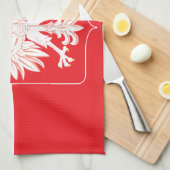 Polska Eagle Red Shield Geschirrtuch (Viertel Falte)