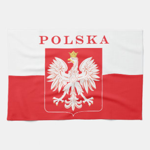 Polska Eagle Red Shield Geschirrtuch