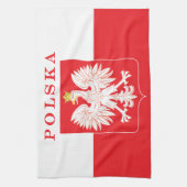 Polska Eagle Red Shield Geschirrtuch (Vertikal)