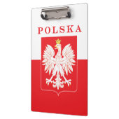 Polska Eagle Red Shield Klemmbrett (Links)