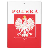 Polska Eagle Red Shield Klemmbrett (Rückseite)