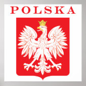 Polska Eagle Red Shield Poster (Vorne)