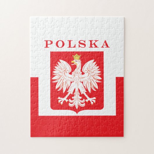Polska Eagle Red Shield Puzzle (Vertikal)