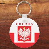 Polska Eagle Red Shield Schlüsselanhänger (Vorderseite)