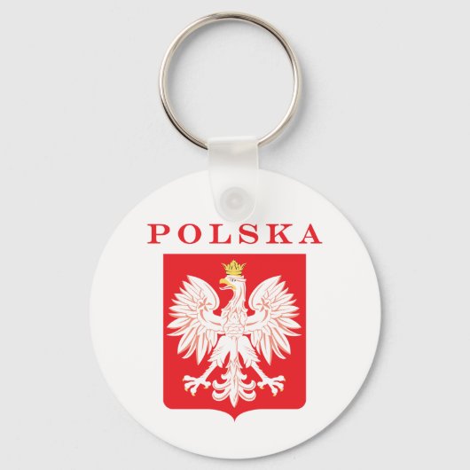 Polska Eagle Red Shield Schlüsselanhänger (Vorderseite)