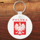 Polska Eagle Red Shield Schlüsselanhänger (Vorderseite)