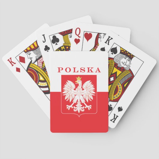Polska Eagle Red Shield Spielkarten (Rückseite)