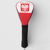 Polska Eagle Rot-Schild Golf Headcover (Vorderseite)