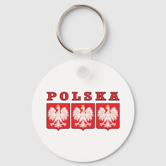 Polska Eagle Shields Schlüsselanhänger (Vorderseite)