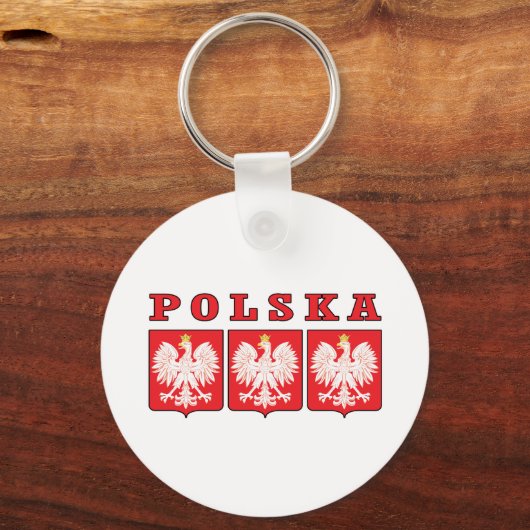 Polska Eagle Shields Schlüsselanhänger (Vorderseite)