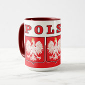 Polska Eagle Shields Tasse (Vorderseite Links)