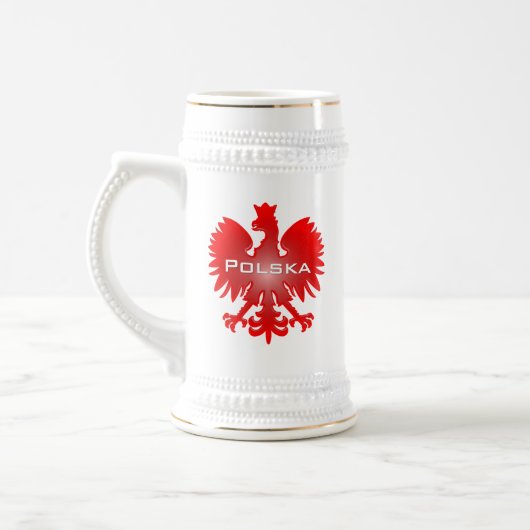 Polska Eagle Stein Bierglas (Links)