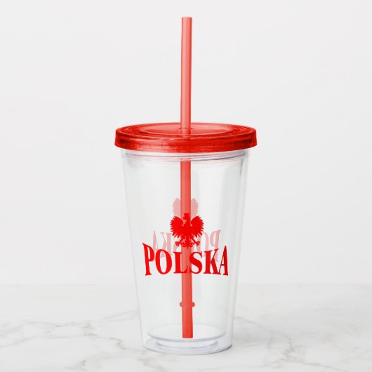 Polska Eagle Tumbler Acryltrinkbecher (Vorderseite)