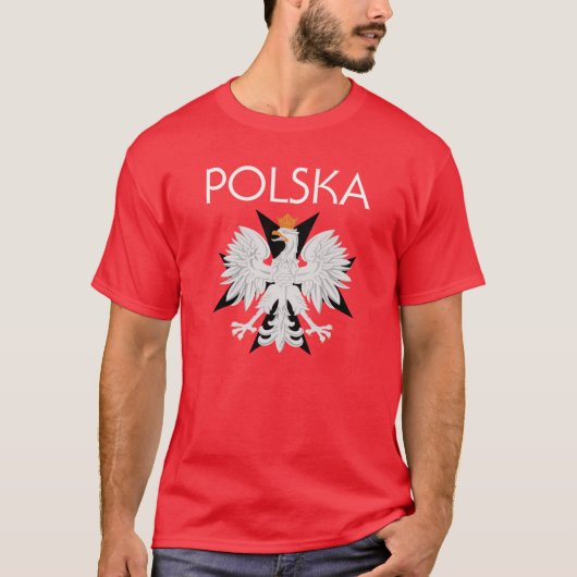 Polska Eagle w/cross T-Shirt (Vorderseite)