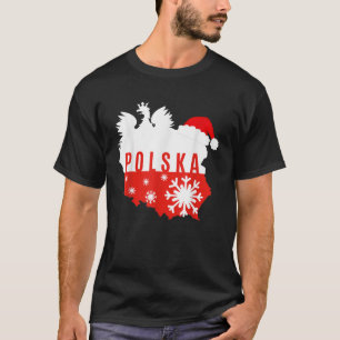 Polska Flag Eagle Country Pride Weihnachtsmannmütz T-Shirt